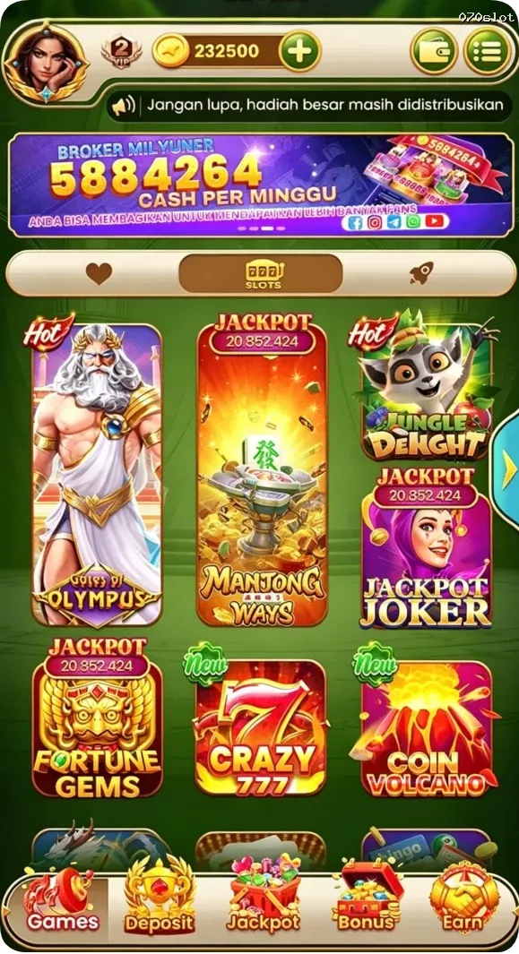 070slot Preview - Resmi Unduh